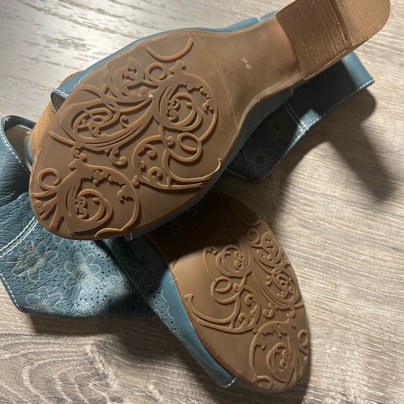 Spring Step L’Artiste Fab Blue Leather Heel - 39 - Picture 5 of 10